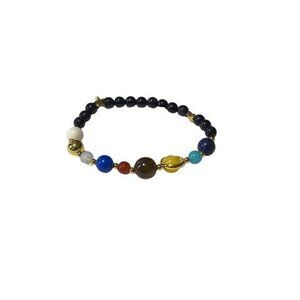 Universe Galaxy the Eight Planets Bracelet-Solar System Natural Stone Bead Brace